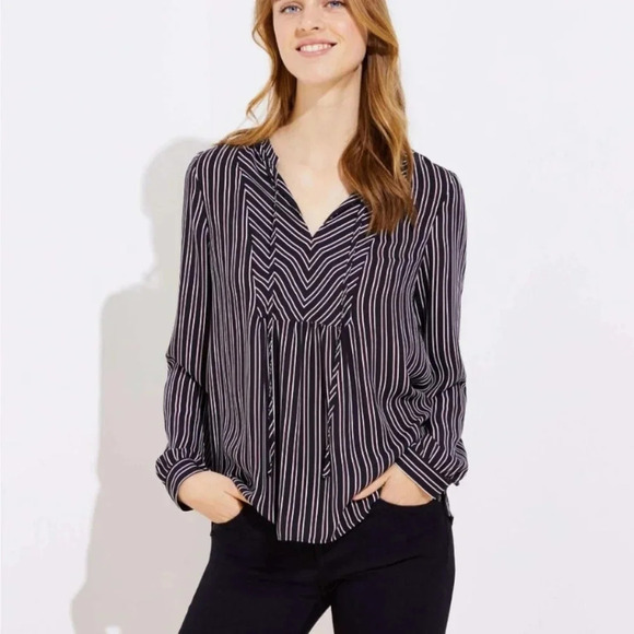 LOFT striped blouse - Picture 1 of 8